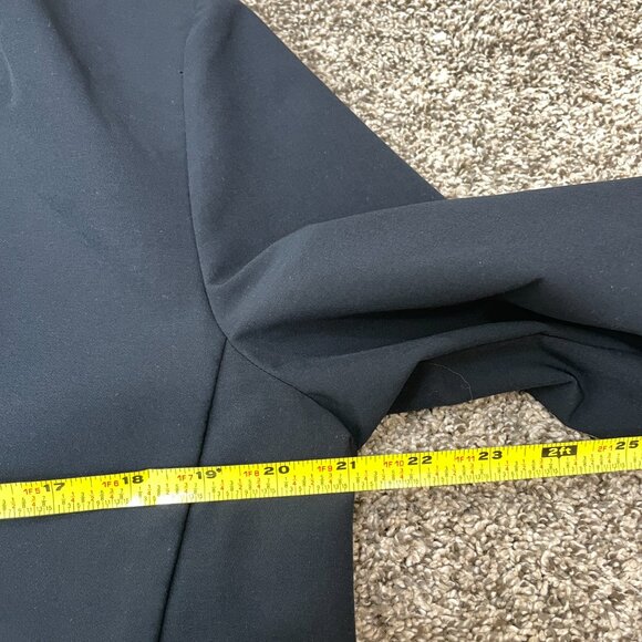 ADAY Blazer Strategy  Large Collarless‎ in Midnight Blue One Snap Button  V-Neck - Picture 7 of 8